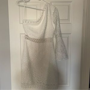 Lady black tie bridal one shoulder dress - NEVER WORN